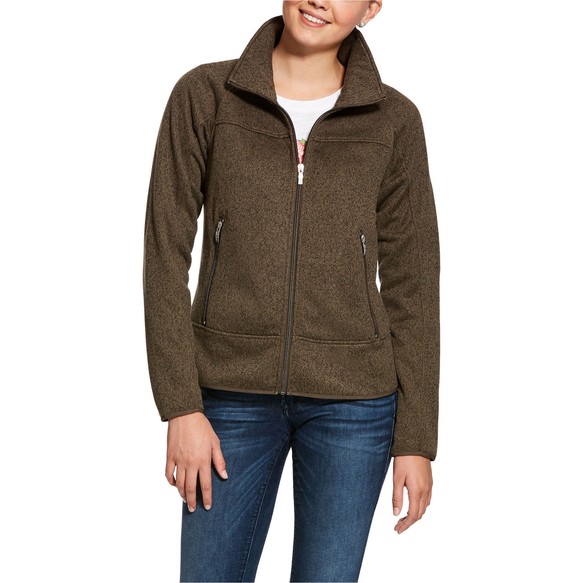 Ariat Womens Sovereign Full Zip Jacket - Banyan Bark